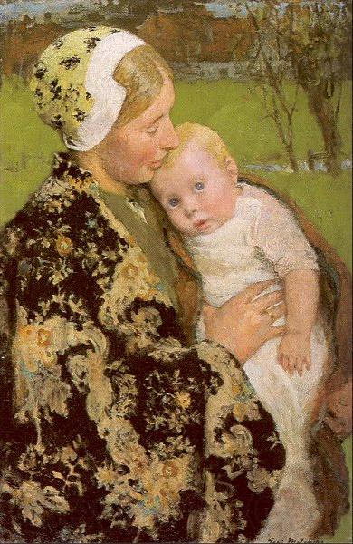Melchers, Gari Julius Motherhood Germany oil painting art